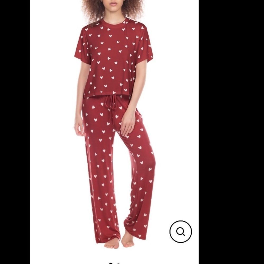 HONEYDEW ALL AMERICAN PAJAMA SET IN VIXEN HEARTS